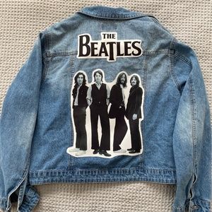 The Beatles jean jacket womens 3XL